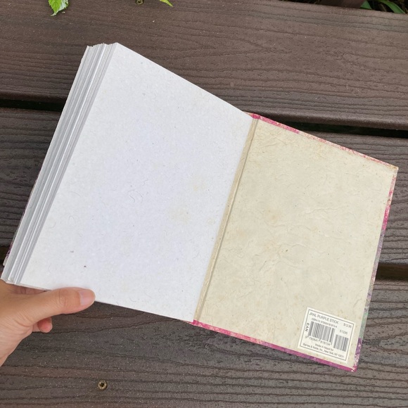 NWT Vintage Handcrafted Nepalese Lokta Tree Paper Purple Green Cover Sketchbook - Picture 11 of 16
